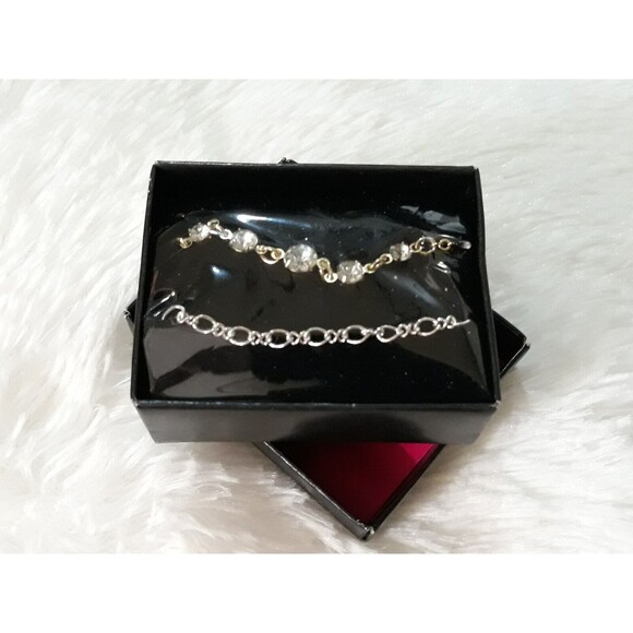 AVON "GLITTERING GODDESS TWO PIECE ANKLET SET" (RARE) ~ NEW!!! - Picture 2 of 5